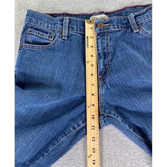 Levi's 550 Jeans Womens 12M Relaxed Bootcut Denim Mid-Rise Blue Med Wash Retro - Picture 8 of 11